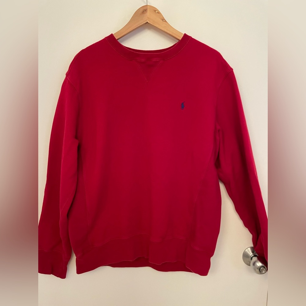 Red Polo Ralph Lauren sweatshirt size Large